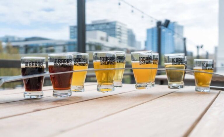 Tasting Skills - nine clear glass cups filled beverages
