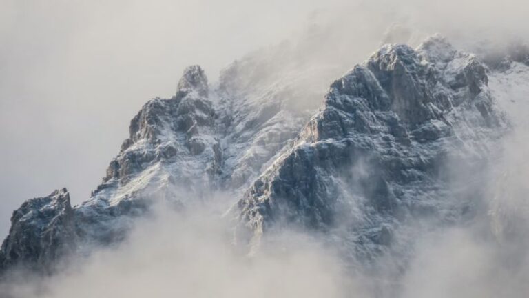 Cold Vs Hot - mountain with fogs