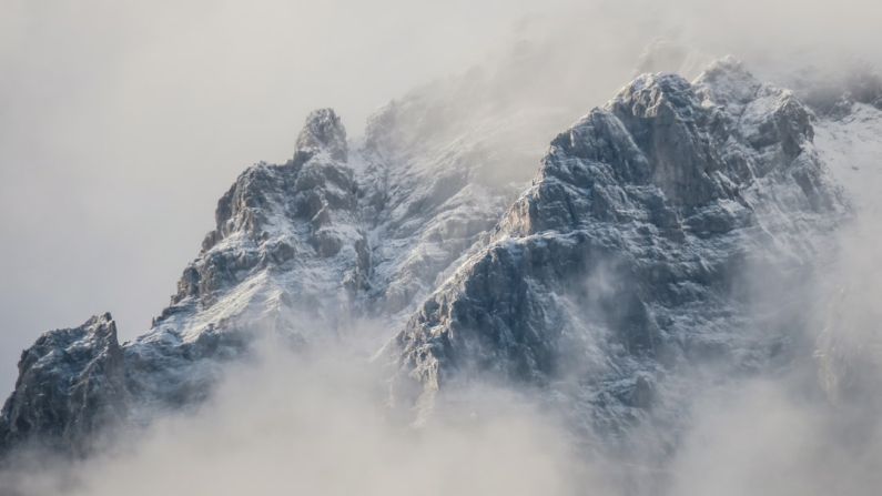 Cold Vs Hot - mountain with fogs