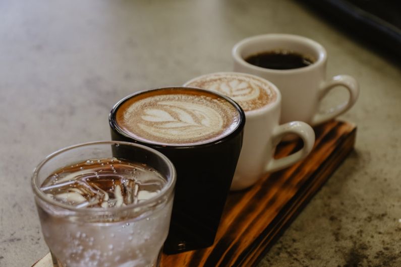 Barista Skills - four mugs filled with coffee