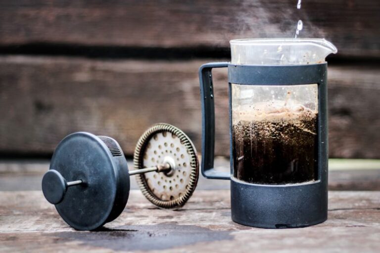 French Press - time lapse photo of French press
