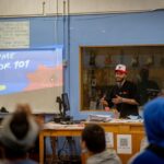 Workshop - a person giving a presentation