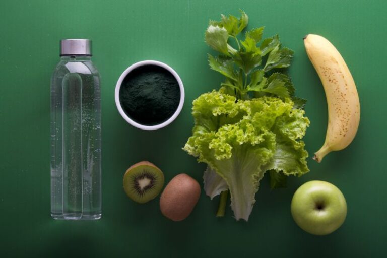 Health Benefits - assorted fruits and vegetables on green surface