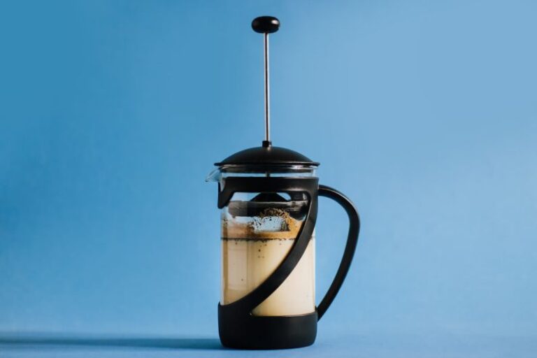 Brewing Time - close up photo of black coffee press